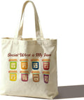 Tote Bag For Women Man, Reusable Work Shopping Grocery Shoulder Bags