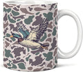 Retro Mallard Duck Mug 11 oz, Mallard Duck Hunting Gifts Coffee Cups Ceramic, Ducks Animal Lover Gifts Ceramic Mug for Coffee Tea Hot Cocoa Home Office Work