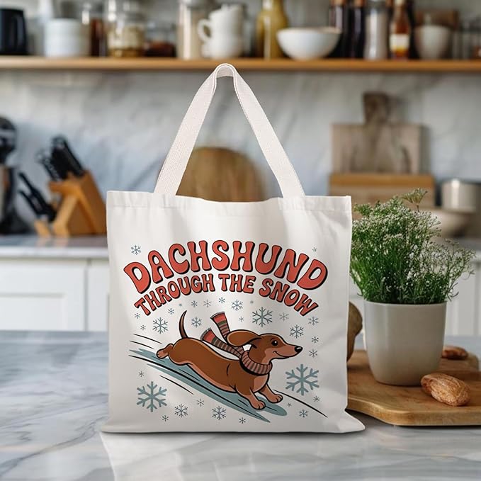 Canvas Tote Bag Aesthetic,Zoon Cow Dog Cat Tote Bag,Gifts for Women Canvas Tote Bags