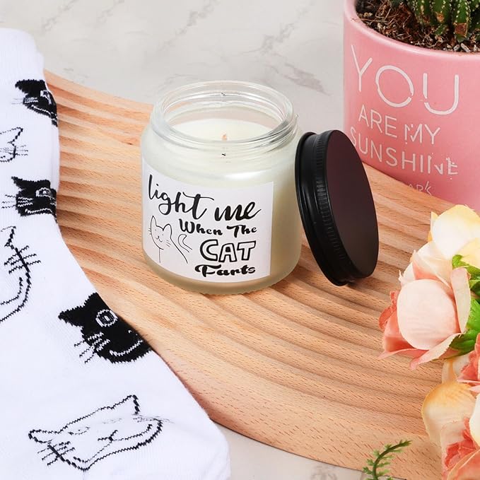 LiYiQ Cat Lover Gifts for Women - Cat Mom Gifts, Crazy Cat Lady Essentials: Makeup Bag, Socks, Scrunchies, Greeting Cards - Perfect for Birthdays & Mother's Day