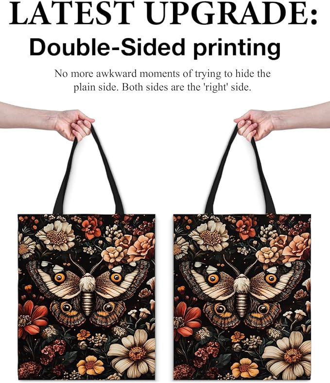 Canvas Tote Bag for Women Aesthetic Reusable Grocery Shoulder Bag for Shopping Work Travel Beach Teacher-05