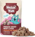 Freeze Dried Beef Liver Cat, Dog Treats, Single Ingredient Food Toppers & Training Snacks, 2 oz