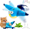 Flying Bird Cat Toys - Interactive Simulated Chirping & Flapping Wings, Realistic Flappy Chase with Catnip, Viral USB Rechargeable Motion-Activated Toy for Indoor Cats