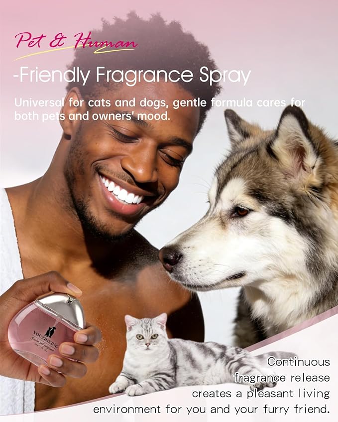 Professional Dog Perfume & Pet Cologne - Fruity Fresh Scent - Safe if Licked, Long Lasting Water-Based Deodorizer for Dogs & Cats - 1.7oz Glass Bottle with Gift Box
