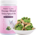 Dylan's cabin Freeze Dried Chicken Cat & Dog Treats - High Protein Spinach Paw with Slamon Training Kitten Snack or Puppy Treats for Coat Gut Healthy, 14pcs