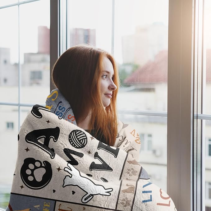 XALAZY Cat Mom Gifts Blanket 60"X80", Cat Lover Gifts for Women, Cat Gifts for Cat Lovers, Gifts for Cat Lovers, Cat Mom Gifts for Women, Funny Cat Themed Gifts, Cat Lady Gifts, Best Cat Mom Gifts