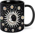 Moon and Sun Coffee Mug 11oz Ceramic Tea Cup With Handle Funny Porcelain Mugs for Women Dishwasher Microwave Safe