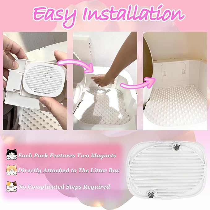 NewKe 4 Pcs Robertet Fragrance Box for PetSnowy Snow+ Automatic Cat Litter Box, Odor Remover for PetSnowy Self-Cleaning System, Removing Litter Odors, White Tea Aroma, Fragrance Refills