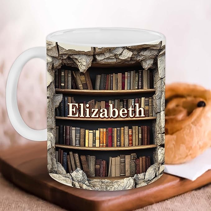 Personalized Book Lover Gifts - Book Lovers Gift For Bookworm, Readers, Librarians, Bookish - Books Are The Mirrors Soul Mug Custom Avatar - Bookish Gift For Friends, Women, Her