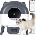 Self Cleaning Litter Box, Extra Large Capacity Automatic Cat Litter Box Self Cleaning for Cats, Electric Cat Litters Box, App Control, Triple Safety Protection, Low Noise, for Multicat Households