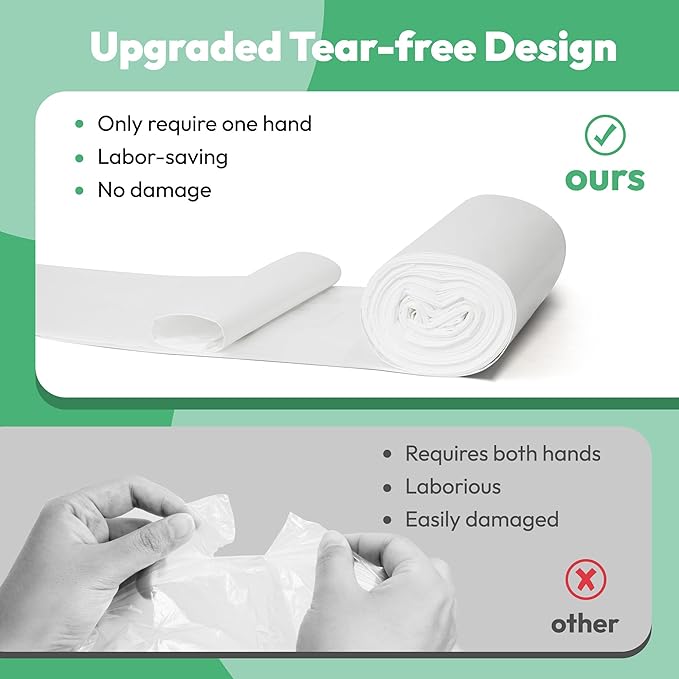 100 Pcs Waste Bags Liners, Compatible with Litter Robot 4/5/3, Leak-Proof Replacement Waste Bags, Heavy Duty Cat Litter Trash Bags, Waterproof Litter Bags, 26.4" x 21.9"