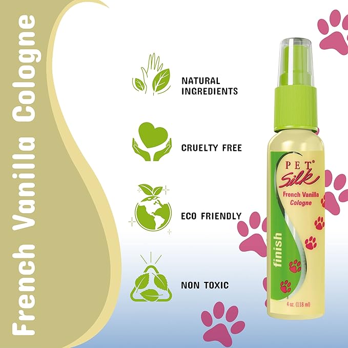 Pet Silk Clean Scent Pet Cologne 11.6oz, Odor Eliminator Animal Deodorant & Body Perfume Spray, Conditions and Deodorizes, Clean & Fresh Scent made for Dogs, Cats, Horses and more!