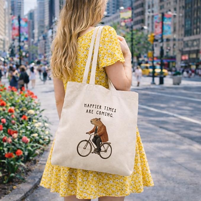 Cute Animal Tote Bag, Animal Lover Gift, Canvas Tote Bag for Women, Reusable Shopping Bags for Casual Shopping Work