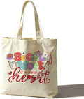 Tote Bag For Women Man, Reusable Work Shopping Grocery Shoulder Bags