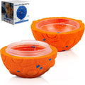 Newget Interactive Dog Toy Ball Replacement Shell, Chew-Resistant E-TPU Durable Cover for Medium & Large Dogs, Spare Outer for Smart Rolling & Bouncing Balls, Orange (No Ball Core)