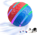 Pet Prime Interactive Dog Ball,Automatic Self Moving Dog Toys to Keep Them Busy,Rechargeable Motion Activated Rolling Ball with Lights for Small Medium and Large Dogs,2 Modes for Fun
