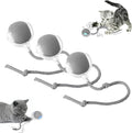 Smart Automatic Rolling Pet Ball, Interactive Electric Toy with Smart Sensor & Auto-Dodging, 6 Hours Playtime Rechargeable for Dogs & Cats (Gray,3pcs)