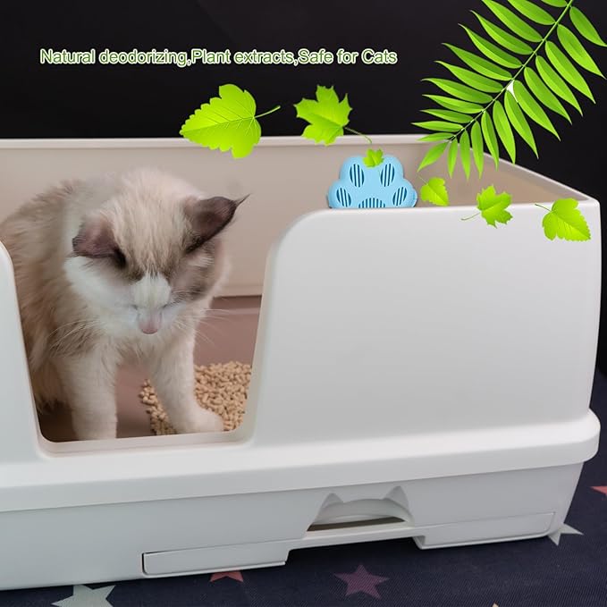 6 Pack Pet Odor Eliminator,Cat Litter Box Odor Deodorant Gel Suitable Compatible with PuraMax 2,PuraMax & MAX PRO and basics cat litter box