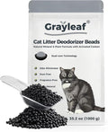 Grayleaf® 35.2oz (1kg) Value Size Cat Litter Deodorizer — Unscented Odor Eliminator — High-Efficiency Additive Keeps Litter Dry & Fresh — Dust-Free, Baking Soda Free