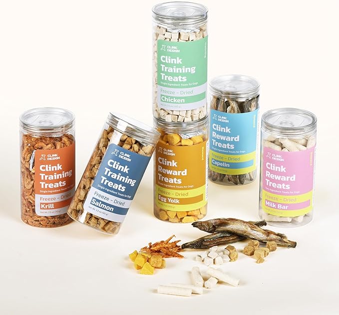 Clink Design Freeze Dried Dog Treats and Cat Treats, Single Ingredient Dog Treats, 100% Chicken Dog Training Treats, High Protein Snacks, 3.5oz