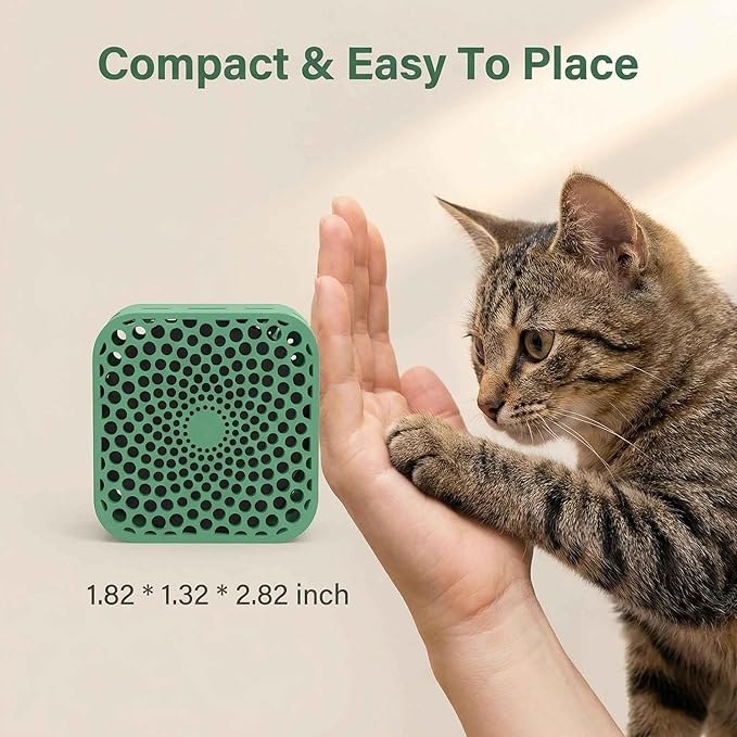 Cat Litter Deodorizer, Box(Unscented, Natural Green, 2 Packs) - Litter Deodorizer, 3-Years Litter Box Deodorizer.