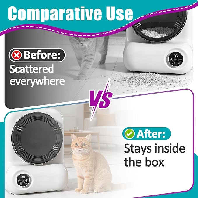18 Pcs Red Foams Compatible with Els Self-Cleaning Litter Box, Anti-Leak Foam Strips to Prevent Litter Spills, Easy Install Litter Box Replacement Parts