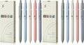 FIOVER 5pcs Gel Pens Quick Dry Ink Pens Fine Point Premium Retractable Rolling Ball Gel Pens Black Ink Smooth Writing for School Office Home (Pack of 2)