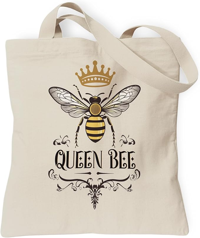 Pets Lover Gifts Tote Bag for Women, Dogs Cats Bee Aesthetic Canvas Bag with Inner Pocket