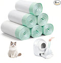 120 Count Cat Litter Box Liners Compatible with Litter Robot 3 & 4, Cat Litter Liners for Automatic Litter Box, Extra Thick Heavy Duty Waste Bags with Drawstrings, 25.2" x 15.7" (10-12 Gallons)