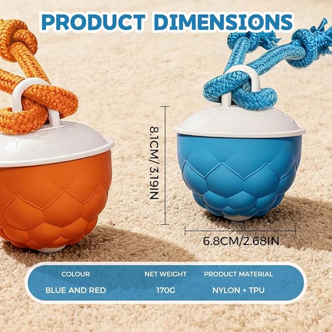 Interactive Dog Toys - 2026 Upgraded Motion Activated Automatic Rolling Ball Toys for Small/Medium/Large Dogs Balls for Boredom to Keep Them Busy with USB Rechargeable (Orange)