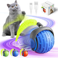 2025 New Interactive Cat Ball Toy for Indoor Cats Rotating Ball Toy,Automatic Moving for Bored Indoor Kitten,360°Automatic Rolling Balls Toy Electric Dogs Cat Balls (Blue)
