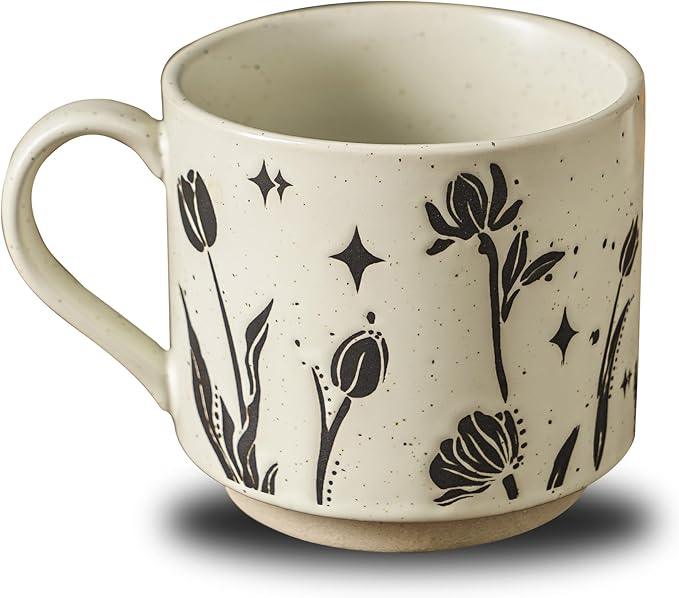 fall mug coffee mugs novelty ceramic espresso japanese tea cups latte teacup stoneware microwave safe vintage taza de cafe bonitas espresso cup with handle aesthetic floral (flower)