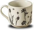 fall mug coffee mugs novelty ceramic espresso japanese tea cups latte teacup stoneware microwave safe vintage taza de cafe bonitas espresso cup with handle aesthetic floral (flower)