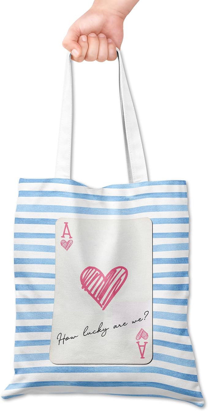 Grace Yonks Cute Canvas Tote Bag – Aesthetic Large Reusable Bag
