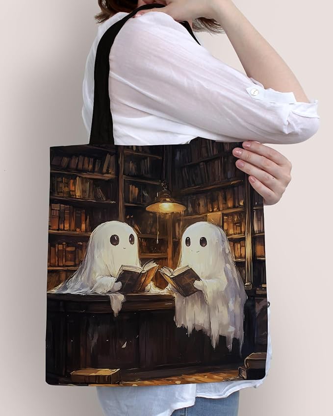 Canvas Tote Bag for Women Aesthetic Reusable Grocery Shoulder Bag for Shopping Work Travel Beach Teacher-05