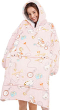 Narecte Cozy Oversized Blanket Hoodie Wearable Blanket Adults Soft Hooded Blanket Hoodie Birthday Gifts for Women Christmas