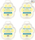 Pet House Sunwashed Cotton Wax Melts - Long-Lasting Plant Based Fresh Linen Scented Wax Melts Pet Friendly Pack of 4