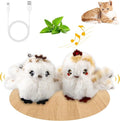 Gigwi Interactive Flapping Cat Toys Catnip, Electronic Flappy Toys Motion Activated, Automatic Cat Toys for Indoor Cats, USB Rechargeable Cat Enrichment Toy for Hunting and Kicker, Birds Couple