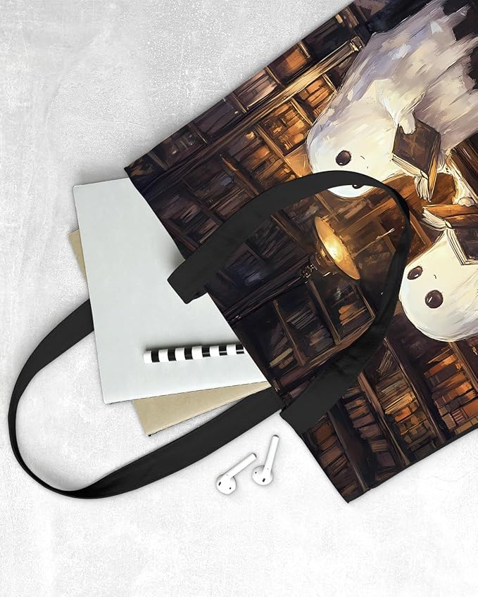 Canvas Tote Bag for Women Aesthetic Reusable Grocery Shoulder Bag for Shopping Work Travel Beach Teacher-05