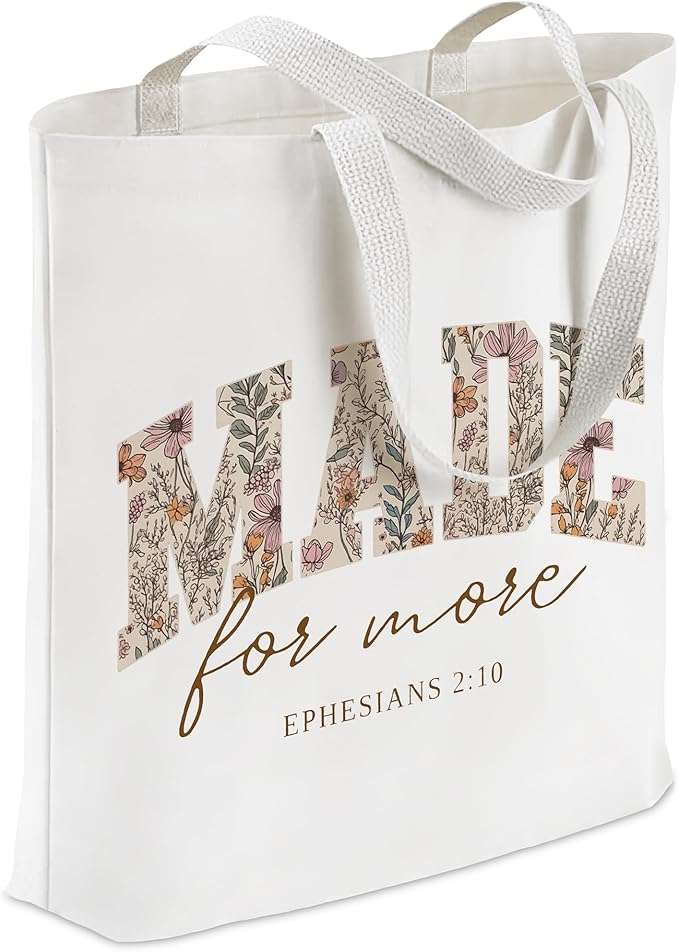 Gifts for Women, Canvas Tote Shopping Reusable Grocery Gift Bags