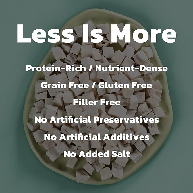 Clink Design Freeze Dried Dog Treats and Cat Treats, Single Ingredient Dog Treats, 100% Chicken Dog Training Treats, High Protein Snacks, 3.5oz