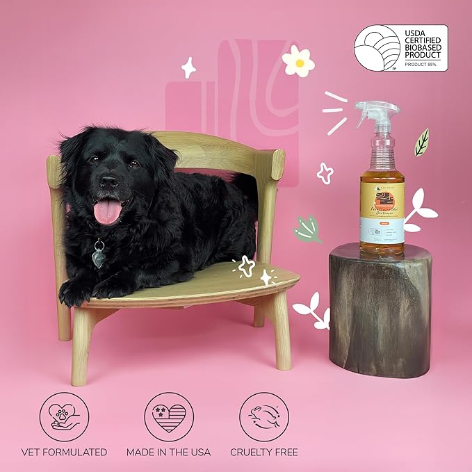 kin+kind Pee+Stain+Odor Destroyer - Hardwood+Floor - Maximum Strength - Stops Re-Marking - USDA Certified Biobased - Citrus - 32 fl oz