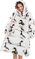 Narecte Cozy Oversized Blanket Hoodie Wearable Blanket Adults Soft Hooded Blanket Hoodie Birthday Gifts for Women Christmas
