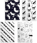 Cat Lined Notebooks for Work, 4 Pcs A5(8.26x5.7inch) College Ruled Notebook Journal for Women, Cute Notepads Journals for Writing, Cute Diary Stationary Cat Lover Gifts 6