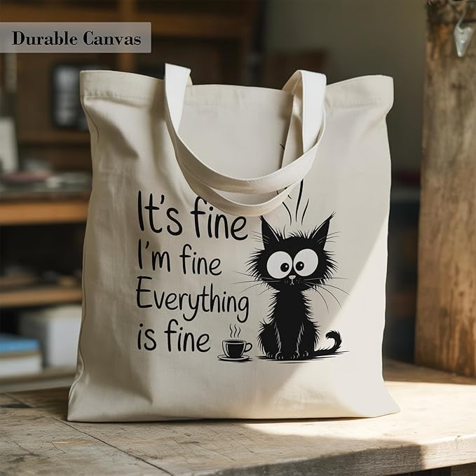 Pets Lover Gifts Tote Bag for Women, Dogs Cats Bee Aesthetic Canvas Bag with Inner Pocket
