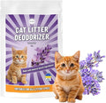 Cat Litter Deodorizer Powder - Litterbox Odor Eliminator - Smell Absorber for Litter Box and Scent Neutralizer (7 oz, Lavender)