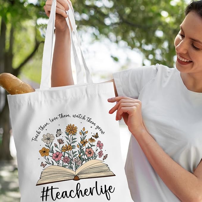 Turtle Gifts Shark Gifts Tote Bag, Hedgehog Horse Gifts for Women Girls, Animals Reusable Grocery Bag Shopping Bag