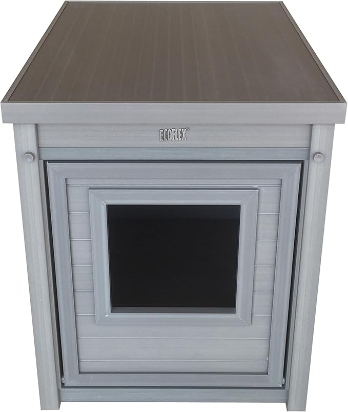 New Age Pet ECOFLEX Cat Box Cover and End Table with Litter Box Enclosure and a 10 Year Warranty Hides Unsightly Litter Box made with Moisture & Odor Resistant Composite Material