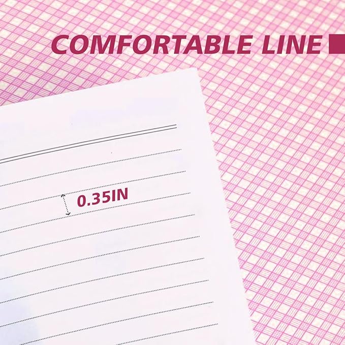 Cat Lined Notebooks for Work, 4 Pcs A5(8.26x5.7inch) College Ruled Notebook Journal for Women, Cute Notepads Journals for Writing, Cute Diary Stationary Cat Lover Gifts 1