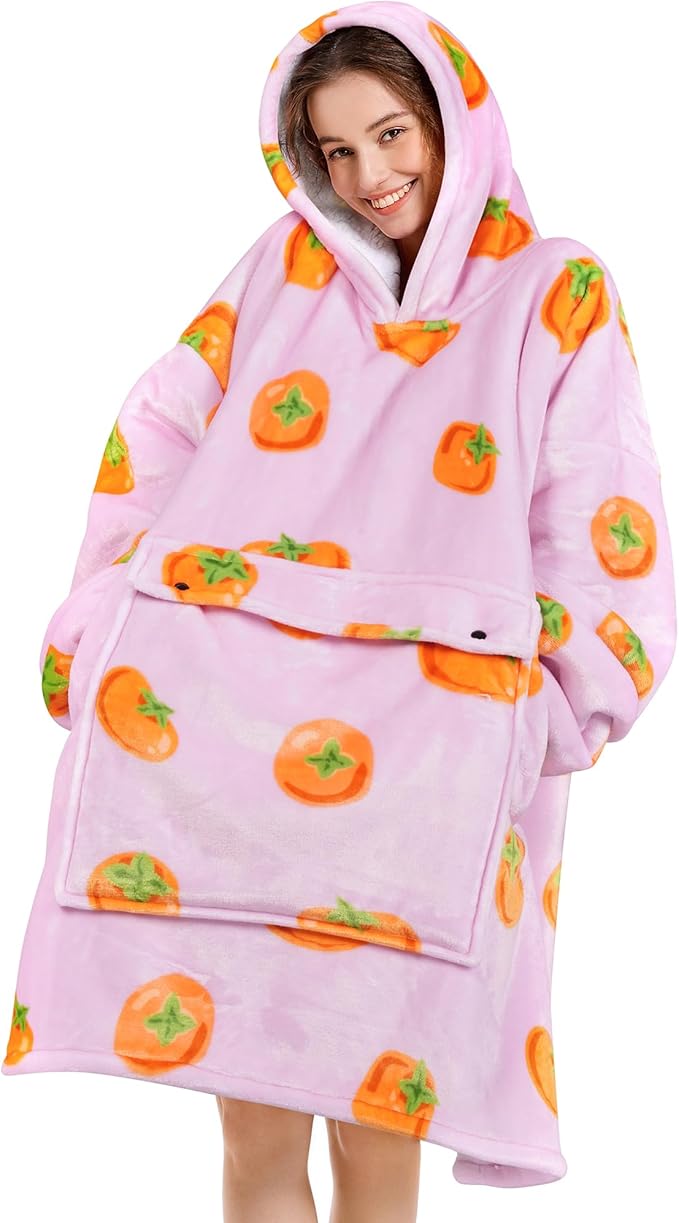 Narecte Cozy Oversized Blanket Hoodie Wearable Blanket Adults Soft Hooded Blanket Hoodie Birthday Gifts for Women Christmas